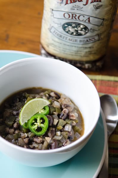 Black and White Chili with Orca Beans