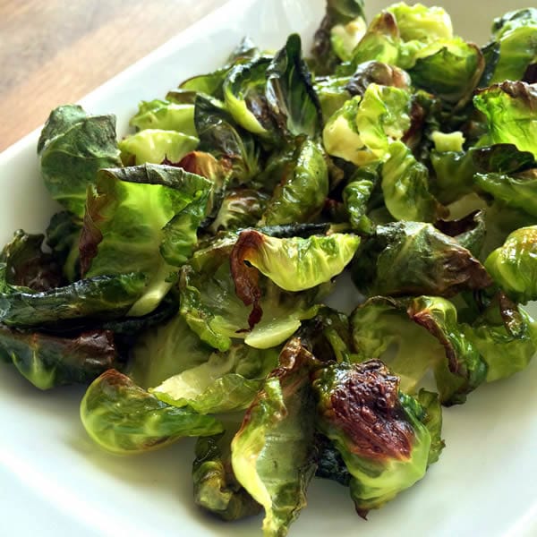 Finished Brussels Sprout Chips