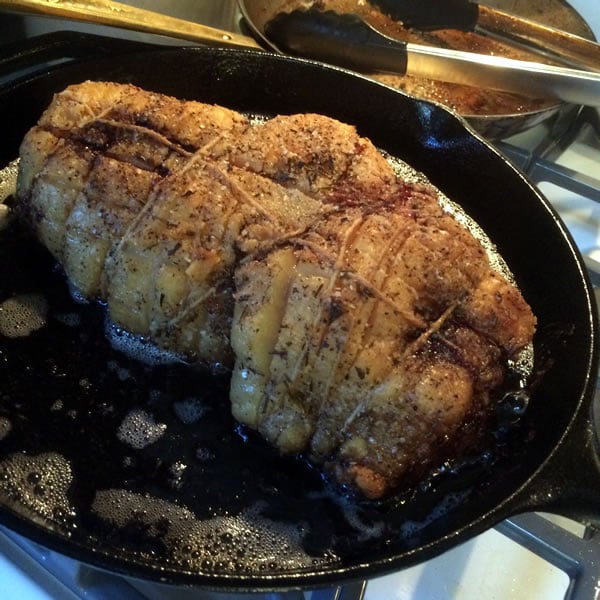 Slow-Roasted Herb & Garlic Heritage Pork Shoulder with Salsa Verde