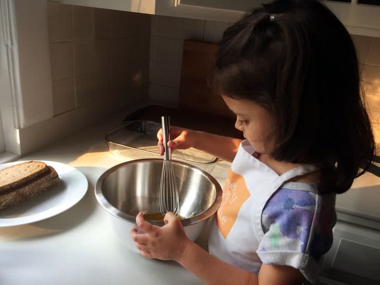 Making French Toast with Kids