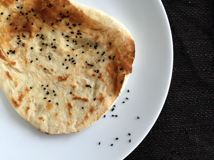 Naan with Nigella Seeds