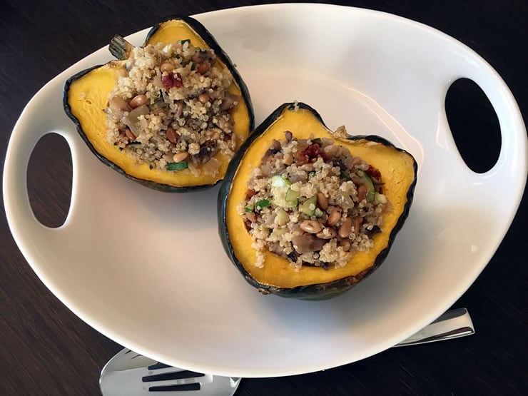 Quinoa-Stuffed Acorn Squash