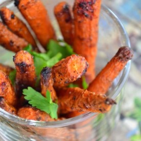 Roasted Cumin Carrot Sticks