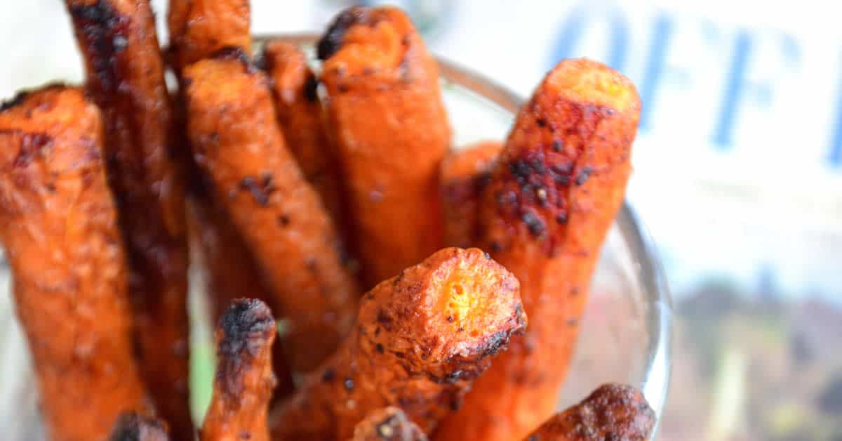 Clean Eating Roasted Cumin Carrot Sticks