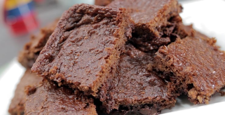 Vegan Double-Chocolate Espresso Zucchini Brownies