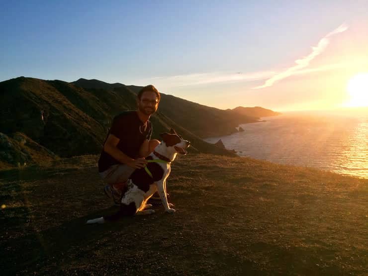 Andrew and Molly enjoying the sunset at Arrow Point