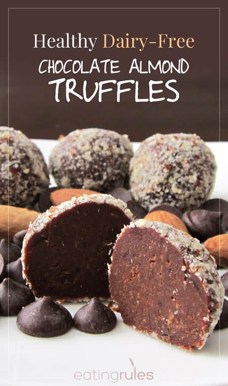 Healthy Dairy Free Chocolate Almond Truffles