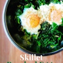 Skillet Poached Eggs with Spinach
