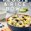 bbq veggie rice bowl