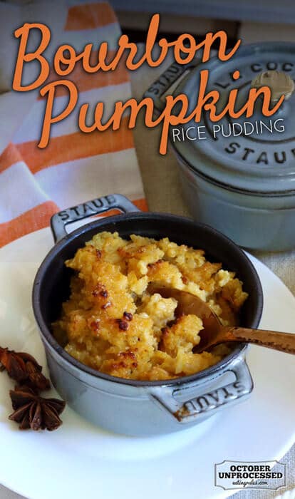 bourbon pumpkin rice pudding