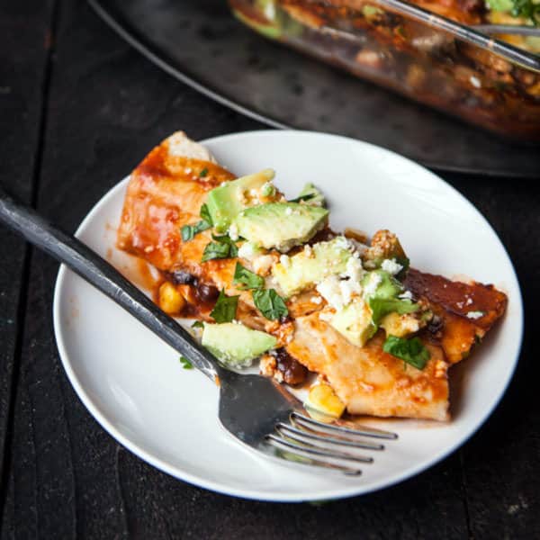 Homemade Vegan Enchiladas (with no-can sauce!)