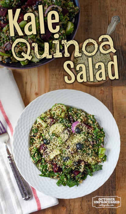 Massaged Kale and Quinoa Salad Recipe