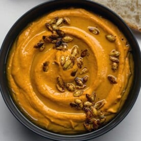 roasted squash tahini dip