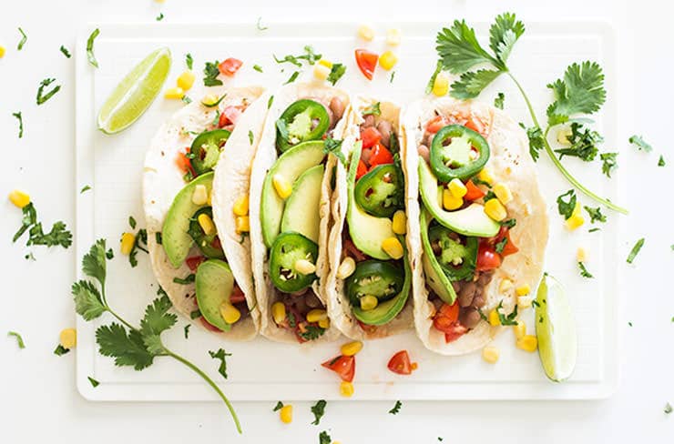 Vegan Pinto Bean Tacos