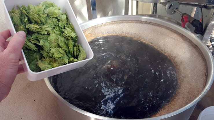 mix in hops