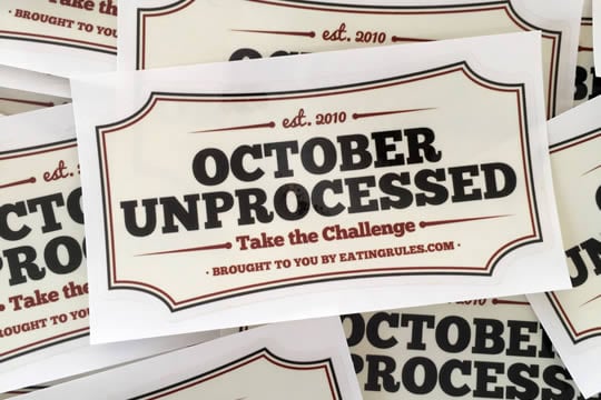 October Unprocessed Stickers