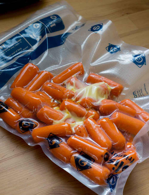 carrots vacuum bag