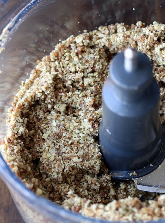 no bake energy bites in food processor