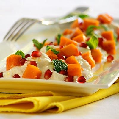 Burrata with Persimmons