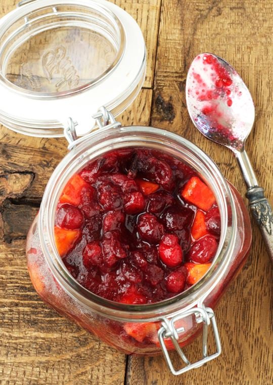 Persimmon Cranberry Sauce